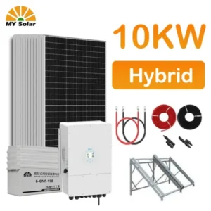 الاستخدام المنزلي 10kw أنظمة الطاقة الكهربائية الشمسية الهجينة أنظمة الألواح الكهروضوئية نظام الألواح الشمسية تي - مايسولار
